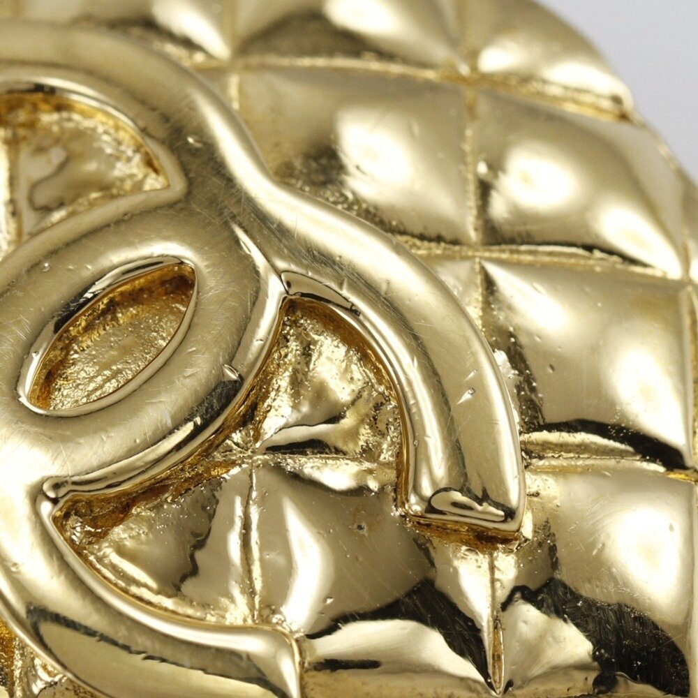 CHANEL Gold Logo Earrings - Picture 5 of 9